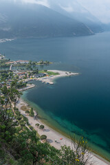 Fototapeta na wymiar Gardasee, Riva del Garda Ausblick von Forte Garda