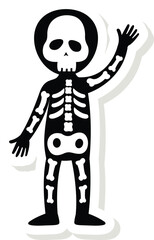 illustration halloween ghost sticker icon