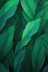 Abstract background with leaf pattern gradients, AI generated Image