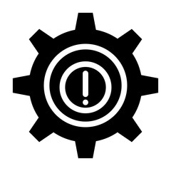 Setting warning icon