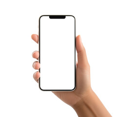 hand holding smartphone
