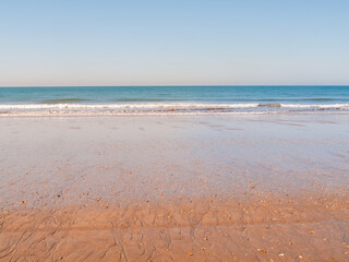 Playa de Punta Umbría, Huelva, Andalucía, España.
