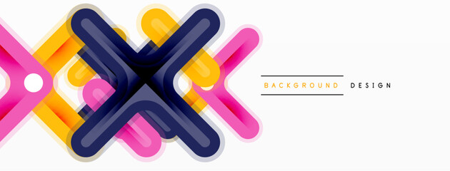 Cross line background minimal geometric template. Design for wallpaper, banner, background, landing page, wall art, invitation, prints, posters