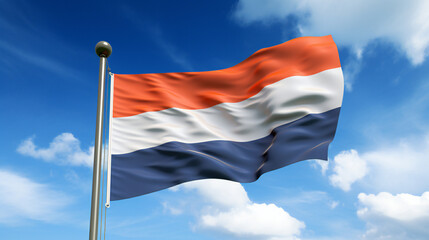 Flag of the country of Holland, The Netherlands - obrazy, fototapety, plakaty