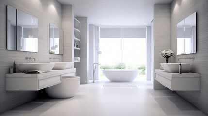 Bathroom minimal clean and modern

Generative AI