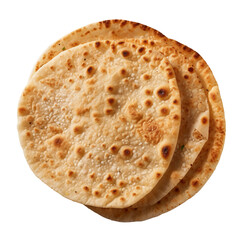 Fried pita bread. isolated object, transparent background