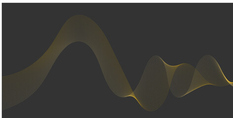 Abstract flowing wave lines. Design element for technology, science, business, modern concept background vector eps 10