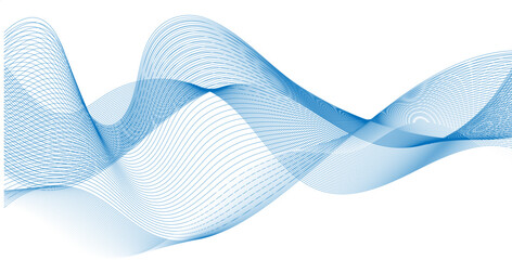 Abstract flowing wave lines. Design element for technology, science, business, modern concept background vector eps 10