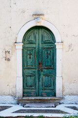 Architecture in Ano Korakiana village in Corfu, Greece