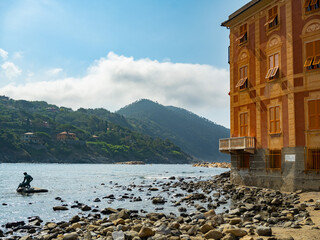 house on the mediterranean sea in the bay