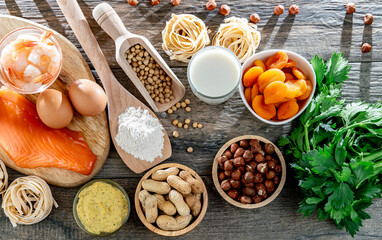 Composition with common food allergens