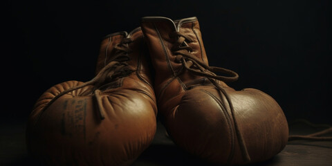 A pair of boxing gloves