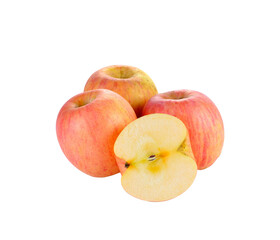 red apples  fruit  on   transparent png