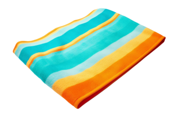 Kids beach towel. isolated object, transparent background