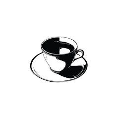 Hand-sketched tea Cup Vector illustration.