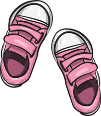 pink children's shoes