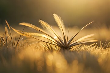 golden wheat field generative Ai