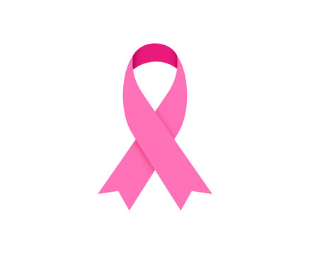 Breast Cancer Awareness Month. Concept design with pink ribbon and flowers 