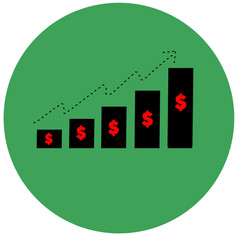 Graph Growth Money Money graph Illustrations