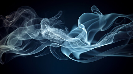 Fototapeta premium a single-line smoke abstract background, AI-Generated