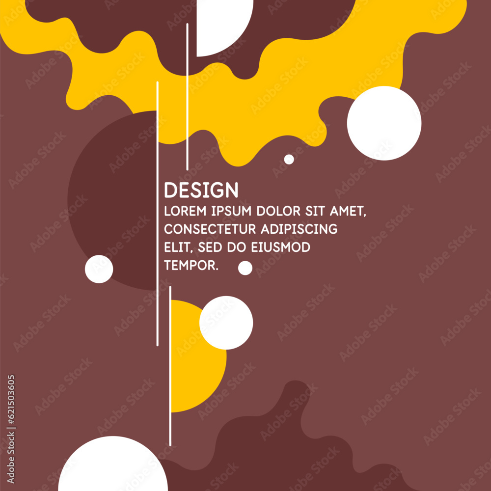 Poster Abstract background with simple elements. An image with a composition of geometric elements and shapes.