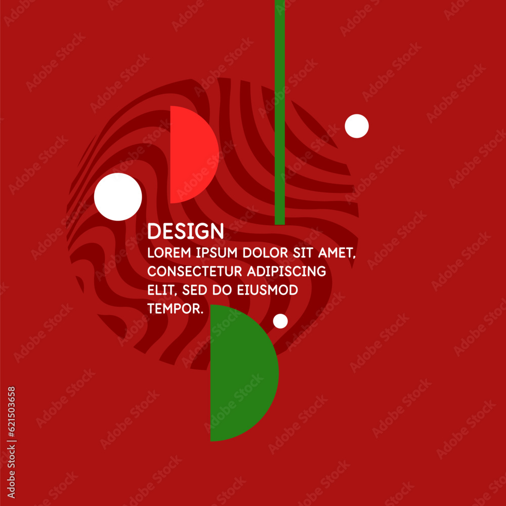 Poster abstract background with simple elements. an image with a composition of geometric elements and shap