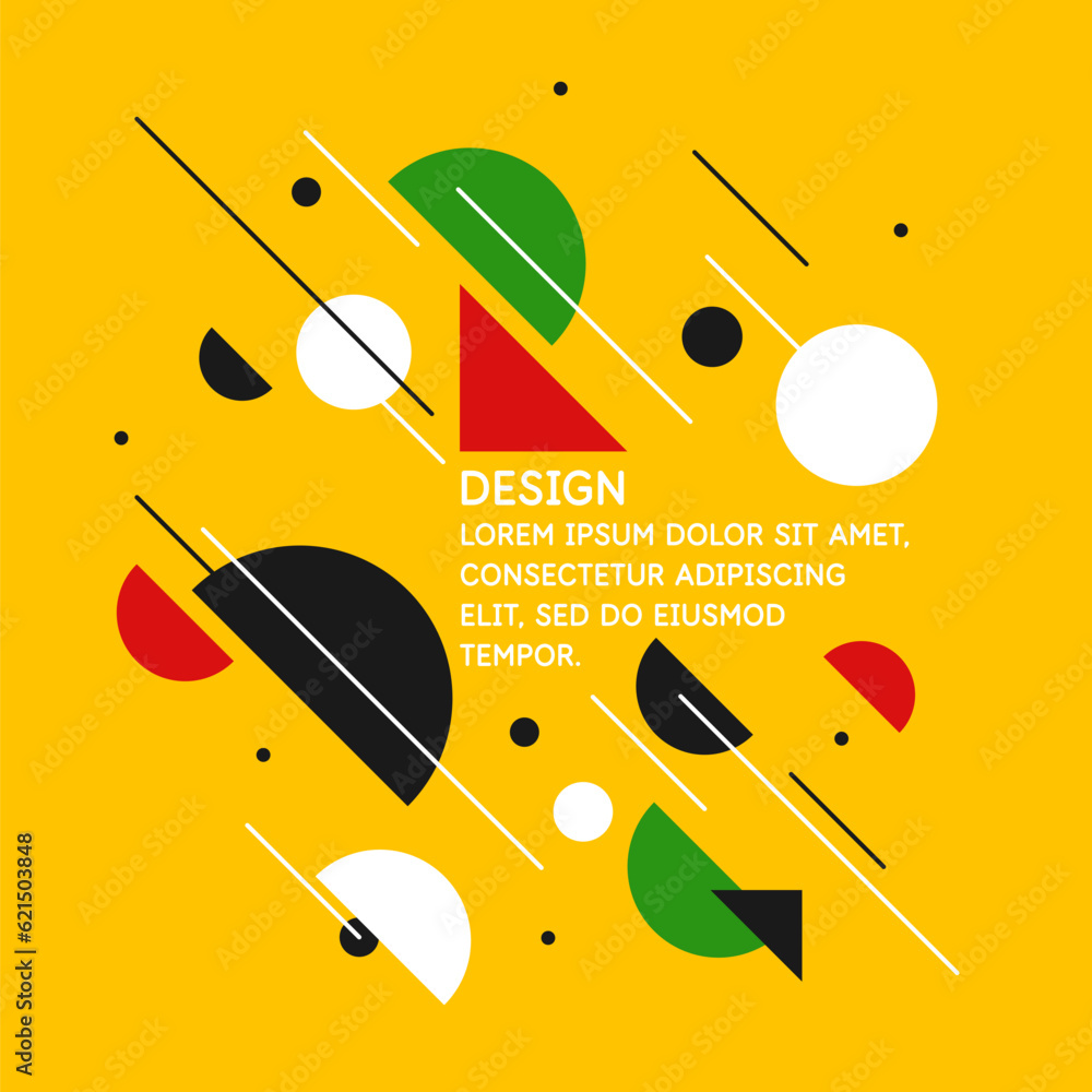 Poster abstract background with simple elements. an image with a composition of geometric elements and shap