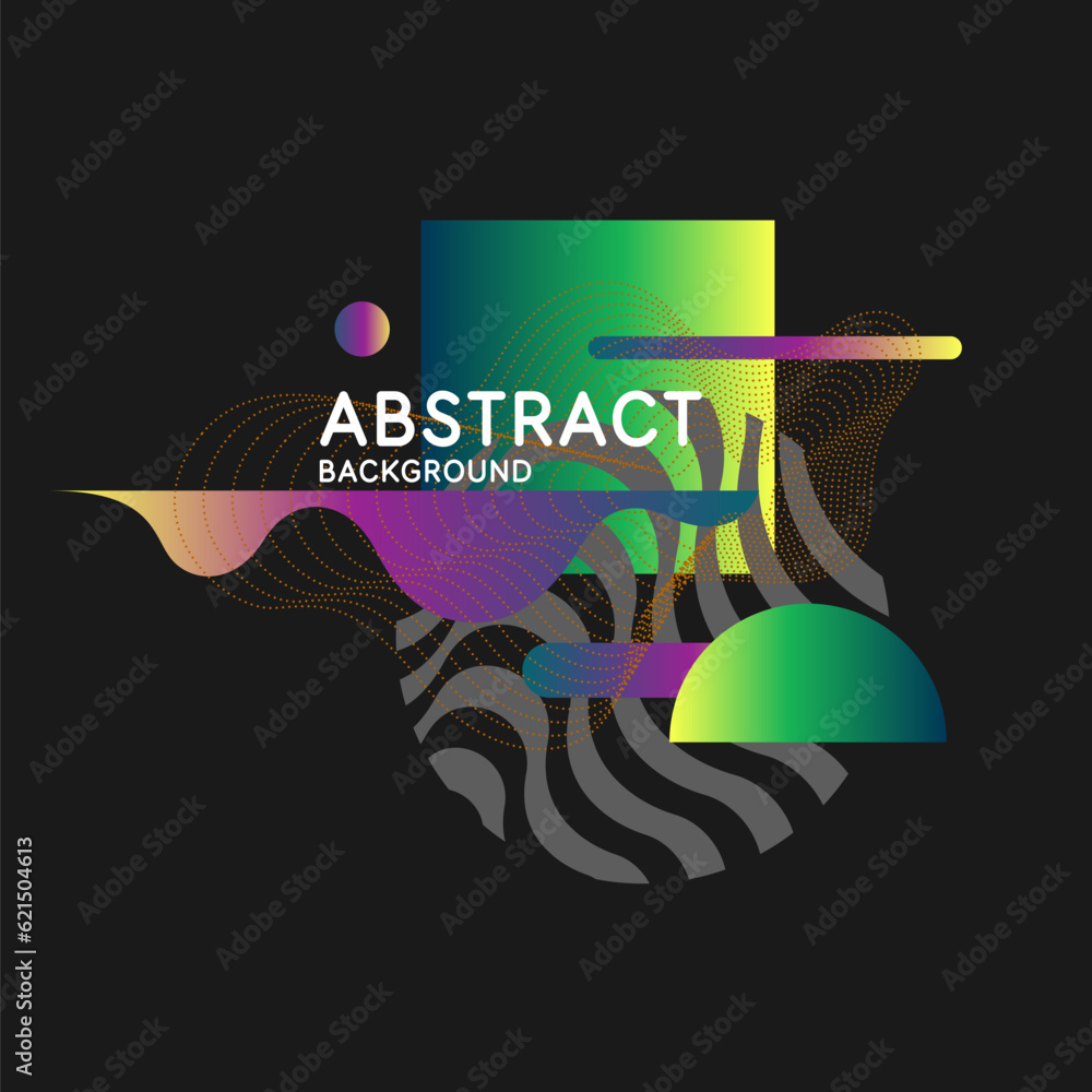 Poster Abstract background with simple elements. An image with a composition of geometric elements and shapes.