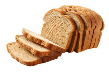 Sliced bread. transparent background