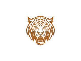 Tiger logo, simple and colorful illustration, transparent background, Premium Photo, Tiger Logo Stock Illustrations, Cool tiger logo vector illustration,