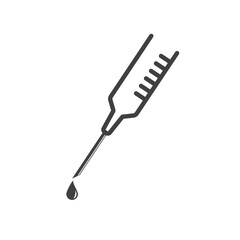 syringe drop icon vector element design template