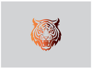 Tiger logo, simple and colorful illustration, transparent background, Premium Photo, Tiger Logo Stock Illustrations, Cool tiger logo vector illustration,