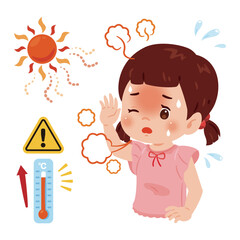 熱中症の女の子