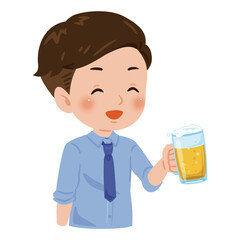 乾杯イメージ　若い男性2