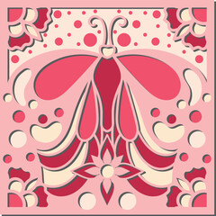 Stunning Laser-Cut Butterfly invitation card,