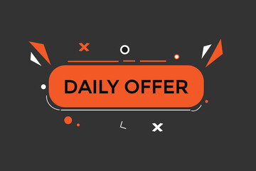 new daily offer, level, sign, speech, bubble  banner,
