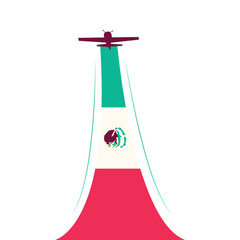 Viva mexico independence day banner design template