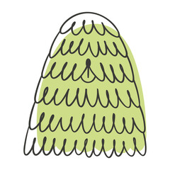 Portrait of pet. Contour dog head. Linear icon, logo. Outline sticker