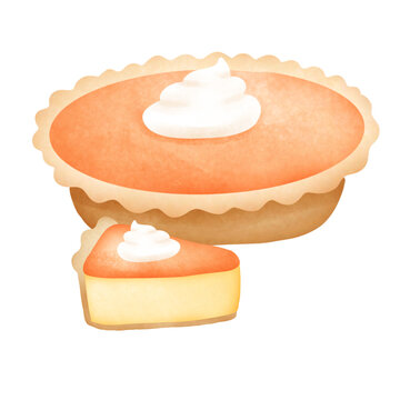 Pumpkin Pie  Isolated