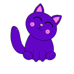 cartoon black cat