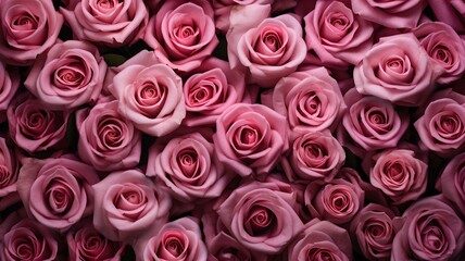 pink Roses Background Radiating Floral Beauty