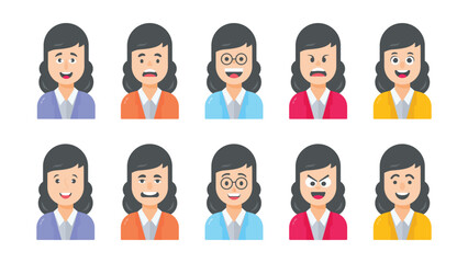 User personal profile characters set for social network, employees, team member, avatar