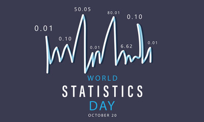 Fototapeta premium World Statistics day. background, banner, card, poster, template. Vector illustration.
