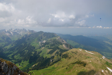 Fototapeta premium Stockhorn. Beautiful swiss alpine landscape in summer.