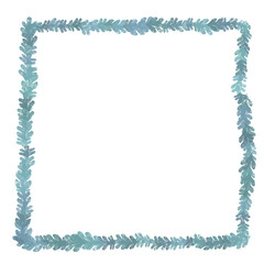 Nature's Embrace, Border Leaves Illustration