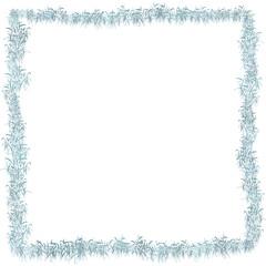 Nature's Embrace, Border Leaves Illustration