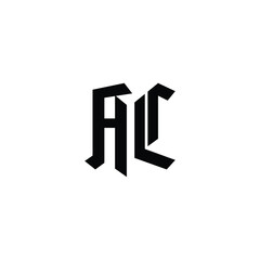 AC monogram logo design letter text name symbol monochrome logotype alphabet character simple logo