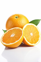 みかん　白背景　AI生成画像　ジェネレーティブAI