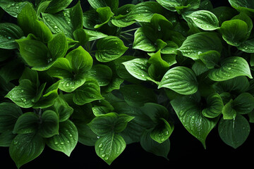 Whirling emerald leaves Flying green leaves symbolize the vibrancy of spring Generative AI