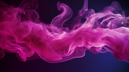 abstract  a single line of magenta smoke as it dances through the frame, AI-Generated